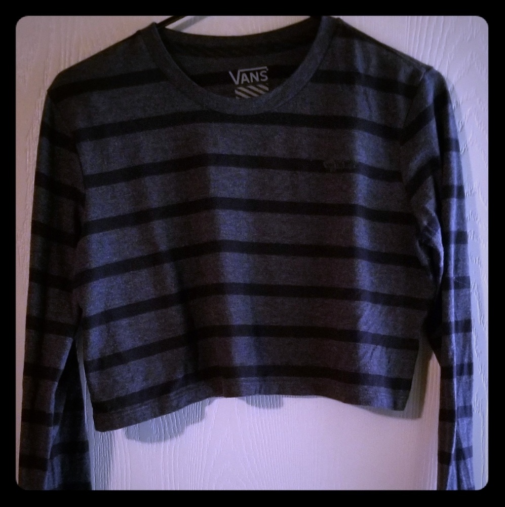 Van's long sleeve crop top
